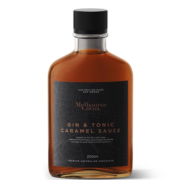 Melbourne Cocoa Gin & Tonic Caramel Sauce 200ml (12)