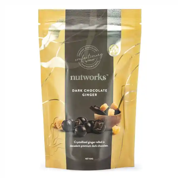 Nutworks Dark Chocolate Ginger 150g (12)