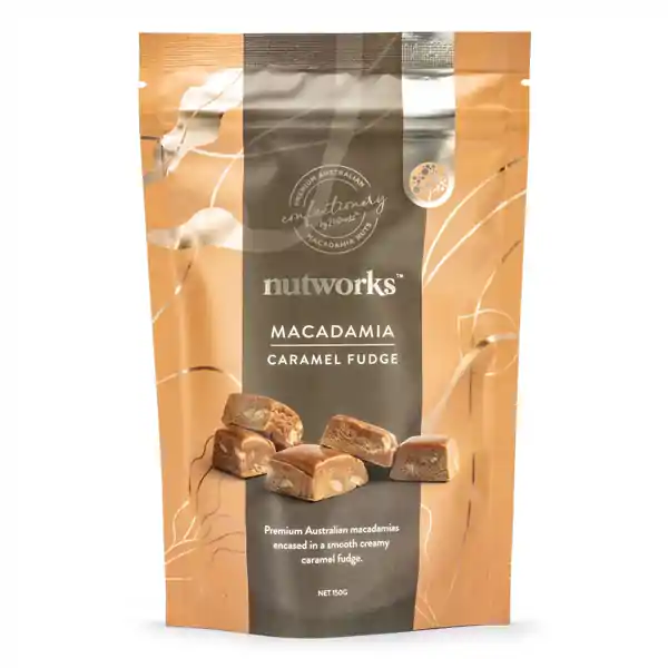 Nutworks Caramel Macadamia Fudge 150g (12)
