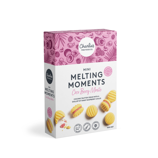 Charlie's Mini Melting Moments - Coco Berry Monte