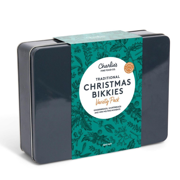 Charlie's Christmas Tin - Traditional Mixed Christmas Bikkies