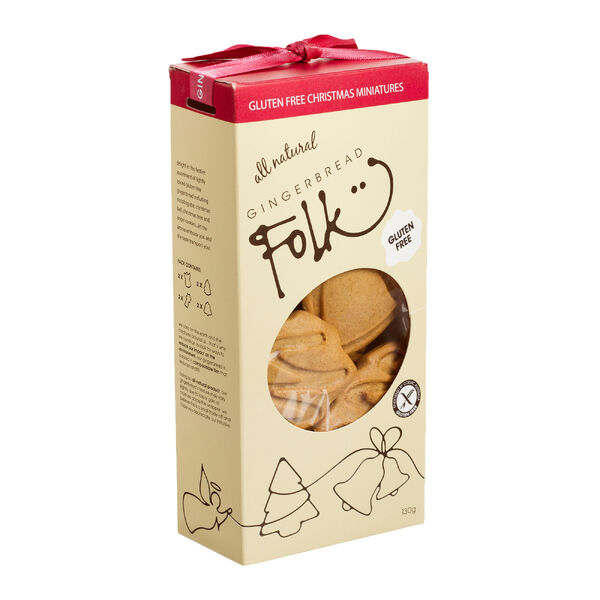 Gingerbread Folk Giftbox Christmas Minitures - Gluten Free' 130g