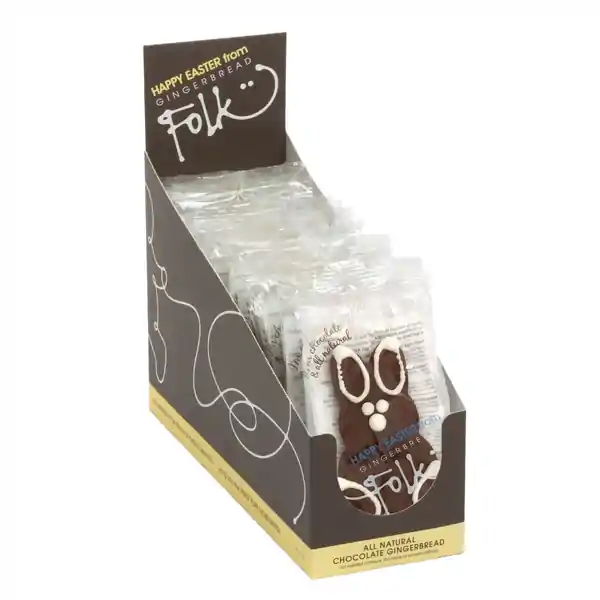 Gingerbread Folk chocolate easter bunny x 24 (48)