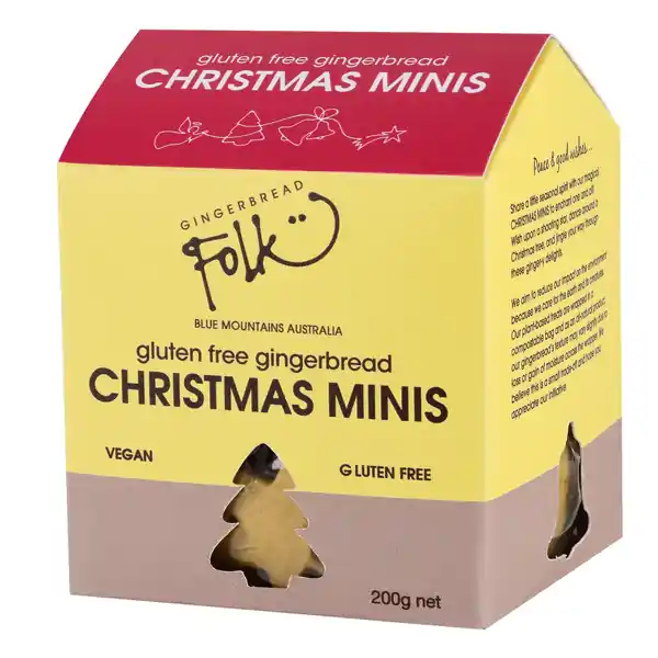 Gingerbread Folk Gluten Free Christmas Minis 200g (12)