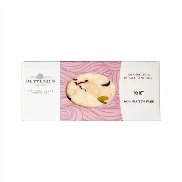 Bettenay's Nougat Cranberry & Pistachio 90g (20)