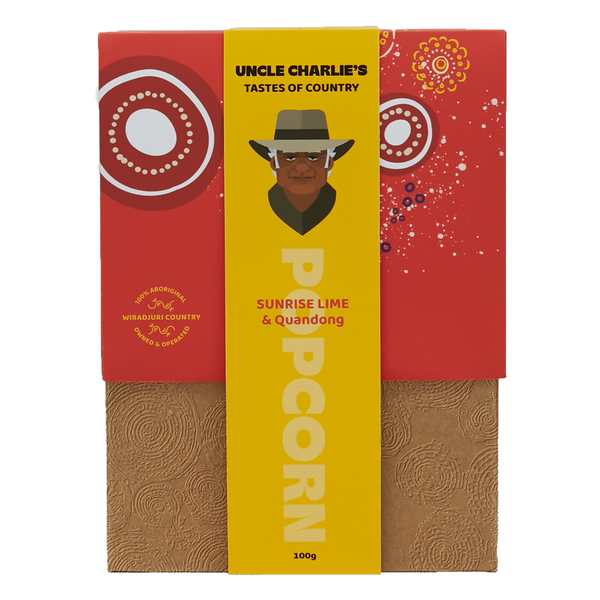 Uncle Charlies Popcorn - Sunrise Lime & Quandong 100g