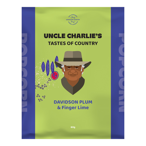 Uncle Charlies Popcorn - Davidson Plum & Finger Lime 60g