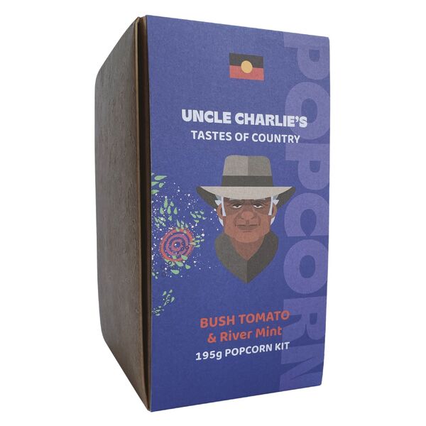 Uncle Charlie's Tastes of Country Popcorn Kit Large Bush Tomato & River Mint 195g
