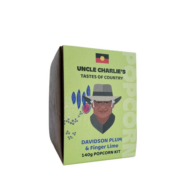 Uncle Charlie's Tastes of Country Popcorn Kit Small Davidson Plum & Finger Lime 140g