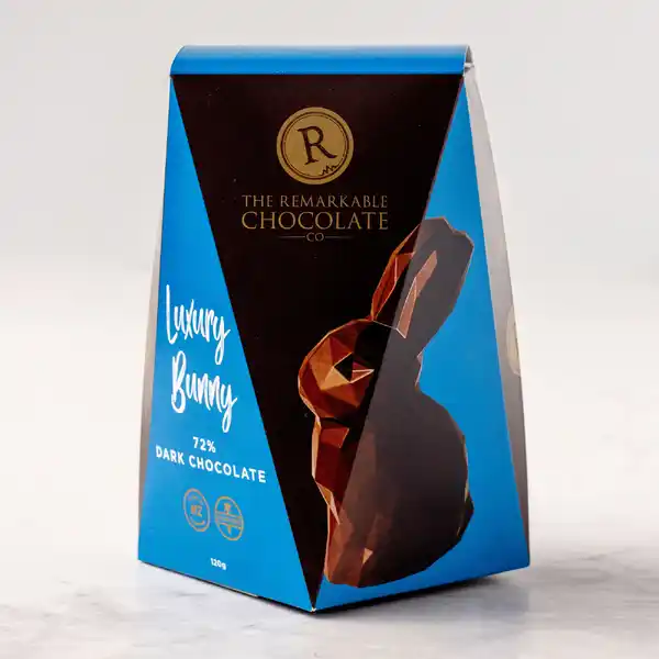 Remarkable Chocolate Luxury Geo Bunny Dark 72% 120g (6)