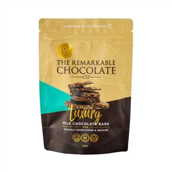 Remarkable Chocolate Bark Manuka Honeycomb Sesame 125g (12)