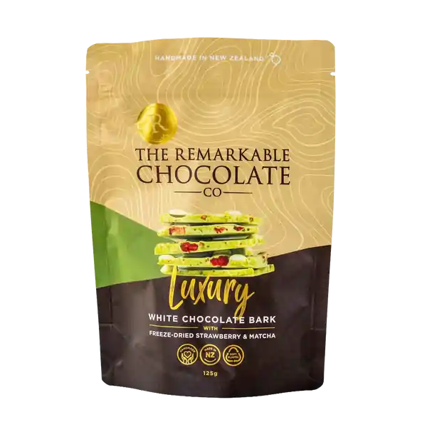 Remarkable Chocolate Bark Strawberry Matcha Latte 125g (12)