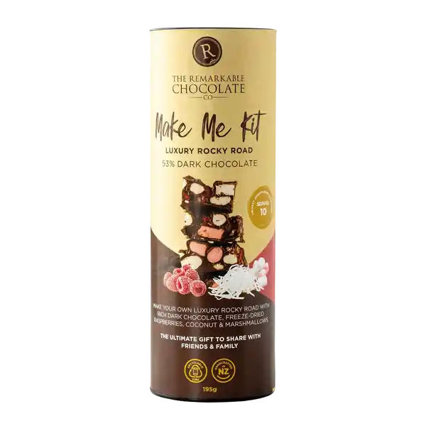 Remarkable Chocolate Make Me Luxury Rocky Road Dark Raspberry  195g (10)