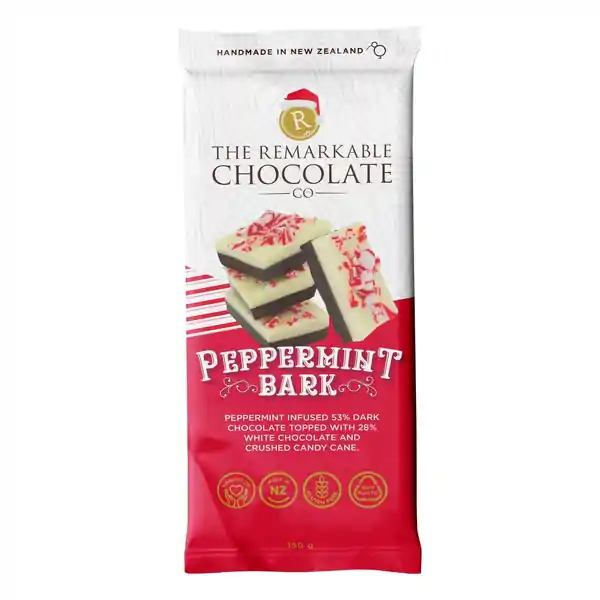 Remarkable Chocolate Block Peppermint Bark 150g (10)