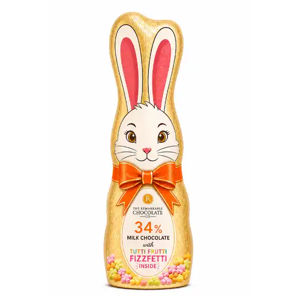Remarkable Chocolate Chocolate Bunny Milk 34% Fizzfetti 100g (36)