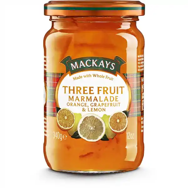 Mackays Three Fruit Marmalade 340g (6)
