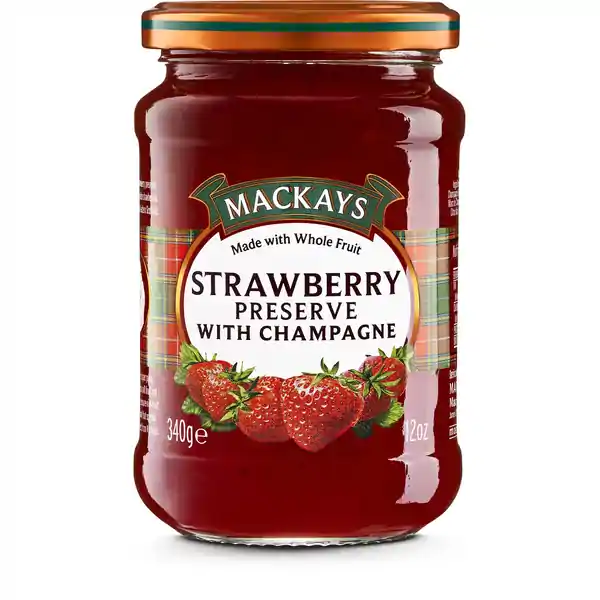 Mackays Strawberry & Champagne Preserve 340g (6)