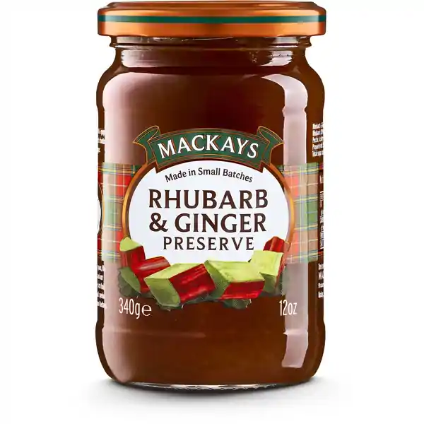 Mackays Rhubarb & Ginger Preserve 340g (6)