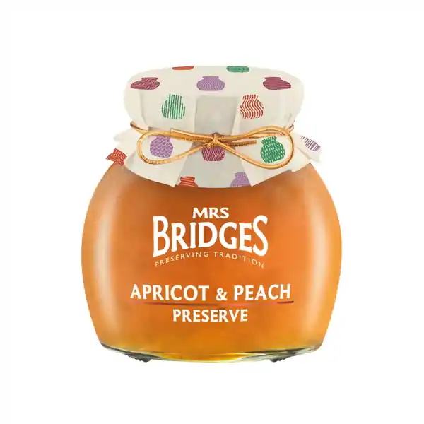 Mrs Bridges Apricot & Peach Preserve 340g (6)