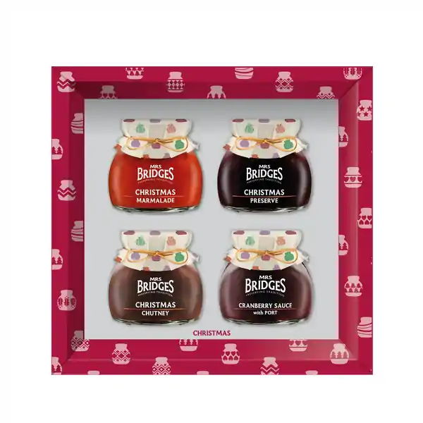 Mrs Bridges 4 Jar Christmas (Red) Gift Set 439g (6)