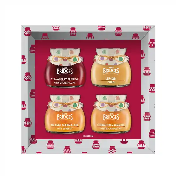 Mrs Bridges 4 Jar Luxury (Grey) Gift Set 452g (6)