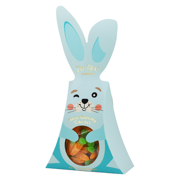 Pimlico Sour Gummy Carrots Bunny Box Blue 250g (6)
