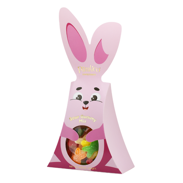 Pimlico Sour Gummy Bunnies Bunny Box Pink 250g (6)