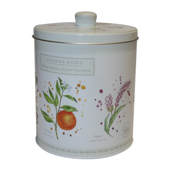 Grandma Wilds Embossed Botanical Tin Round 300g (6)