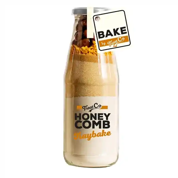 Bake by Treat Co Milk Bottle Honeycomb Tray Bake 560g (6)