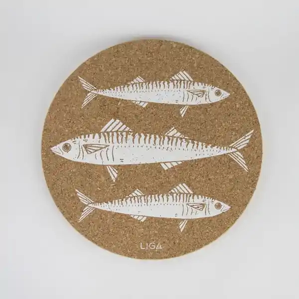 LL Cork Placemat - Mackerel  (1)