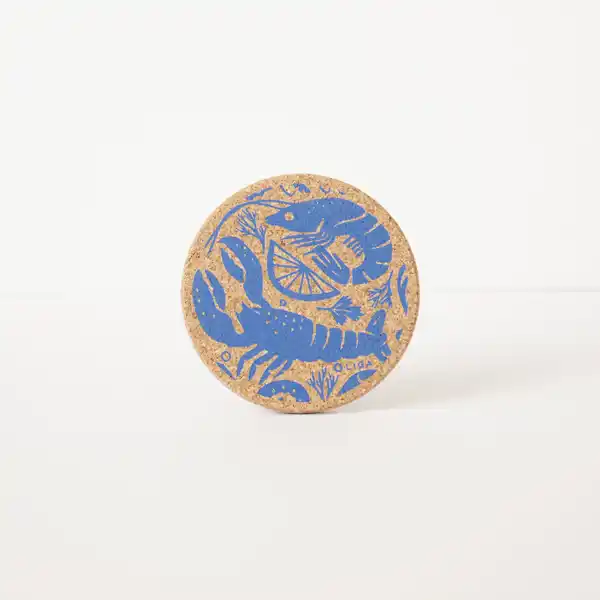LL Cork Coaster Seafood Platter  (6)