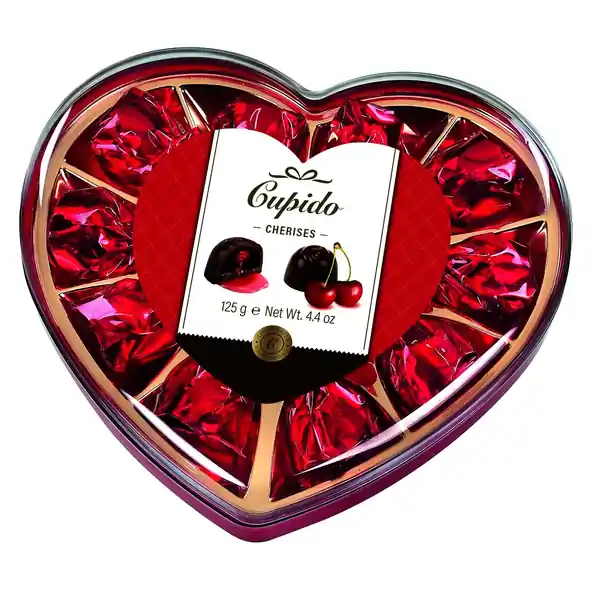 Cupido Chocolate Cherries Heart 125g (16)
