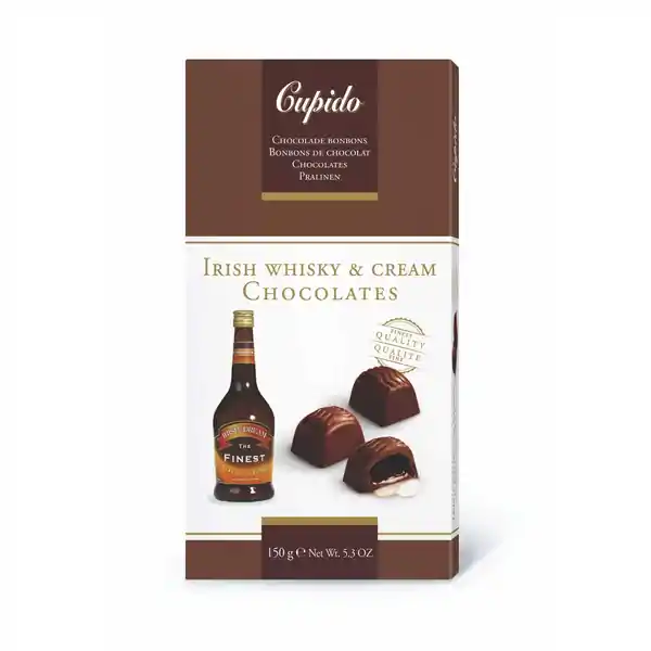 Cupido Liqueur Pralines - Chocolate Irish Whisky 150g (10)