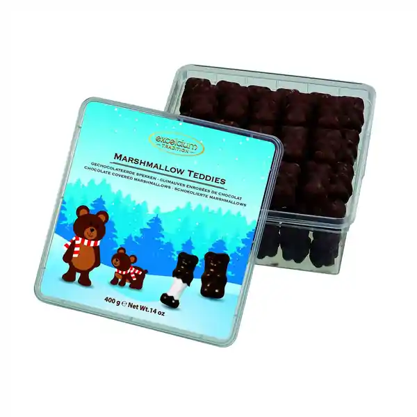 Excelcium Chocolate Marshmallow Teddies Tub 400g (18)