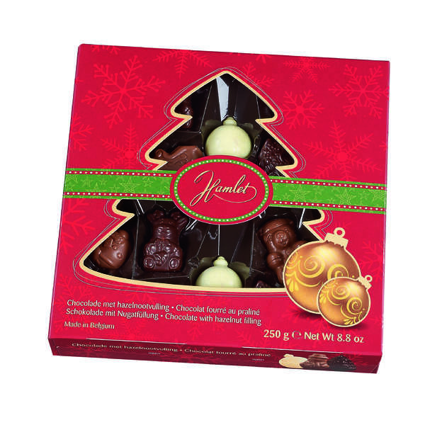 Hamlet Winter Assort X-Mas Tree with Hazelnut Filling 250g