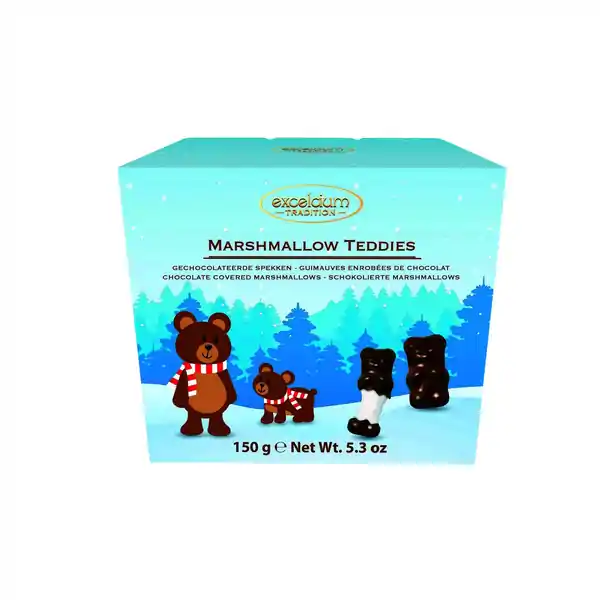 Excelcium Chocolate Marshmallow Teddies Box 150g (24)