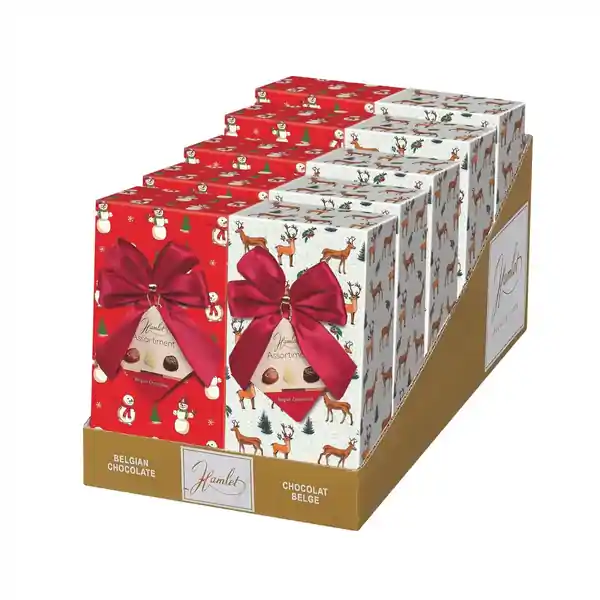 Hamlet Chocolates Gift Box with Ribbon - Rudolph Design 250g (10)