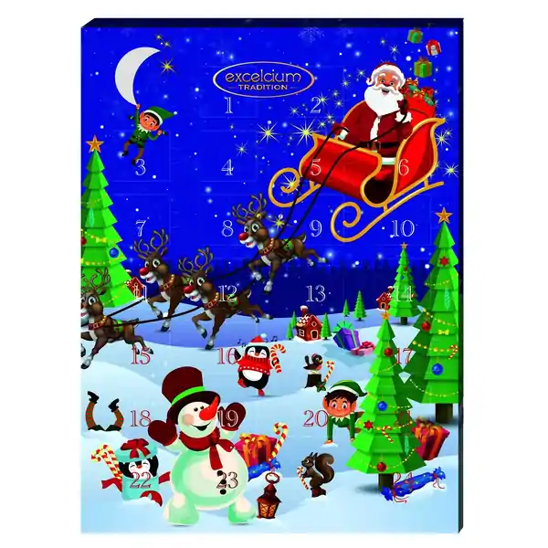 Excelcium Chocolate Christmas Advent Calendar 65g (32)