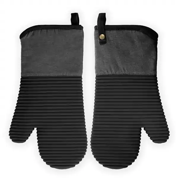 Zic Zac Oven glove  SILO (1R+1L) Black  (6)