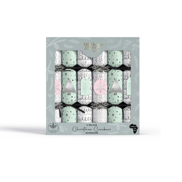 Mistletoe & Merry Deluxe - Fun & Playful Patterns Crackers