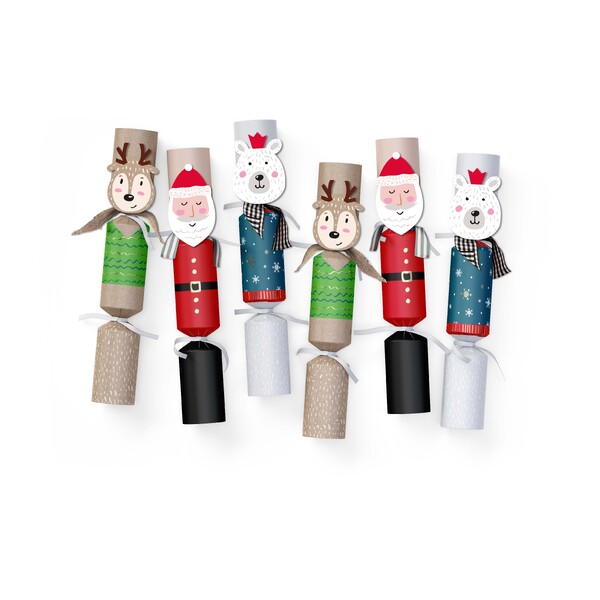 Mistletoe & Merry Characters - Santa and Friends Crackers