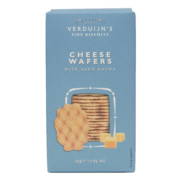 Verduijn's Cheese Wafers with aged Gouda Blue Box 75g (12)