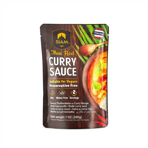 SIAM Red Curry Sauce 200g (6)