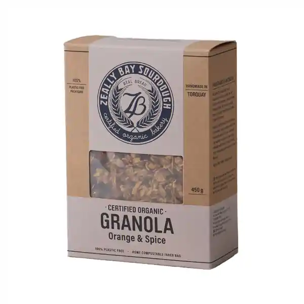 Zeally Bay Sourdough Certified Organic Granola - Orange Spice 450g (12)