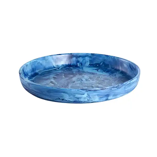 Nashi Home Round Platter Medium-Denim  (1)