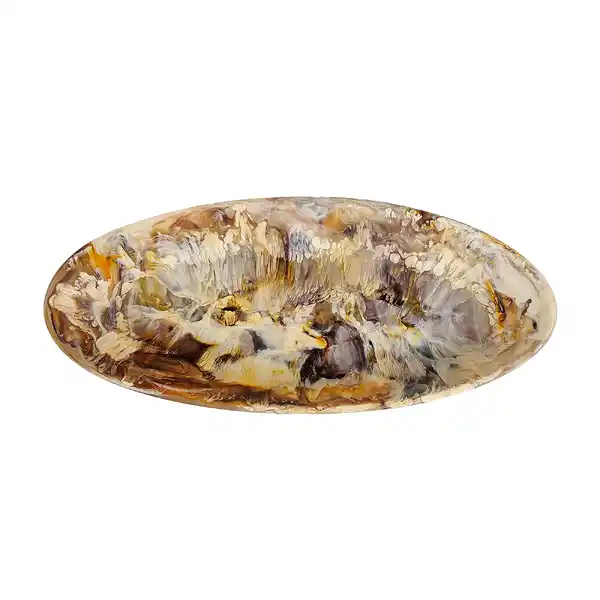 Nashi Home Oval Platter Medium-Mocha  (1)