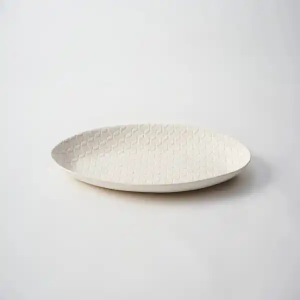 Mr & Mrs Potter Oval Bowl Large-Snow  (1)