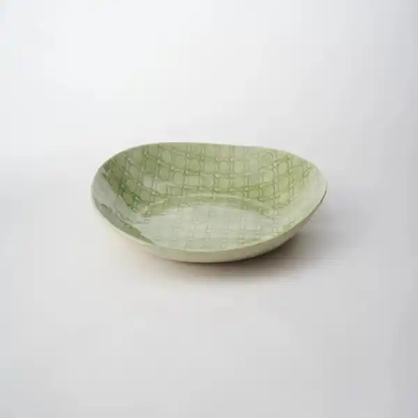 Mr & Mrs Potter Oval Bowl Large-Sage  (1)