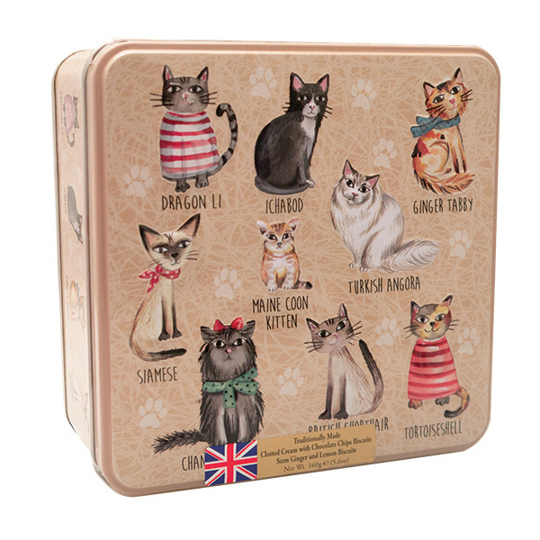 Grandma Wild's Embossed Cats in Jumpers Tin 160g (6)