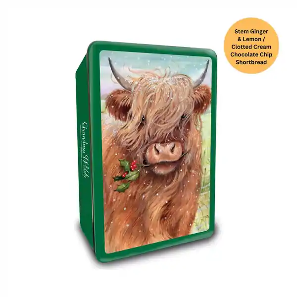 Grandma Wild's Embossed Highland Cow Tin 300g (6)